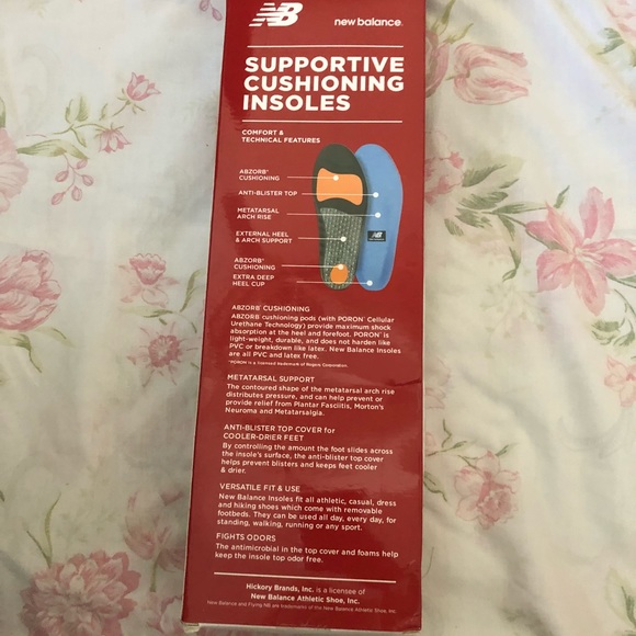 New Balance Supportive Cushioning Insoles - Picture 3 of 4